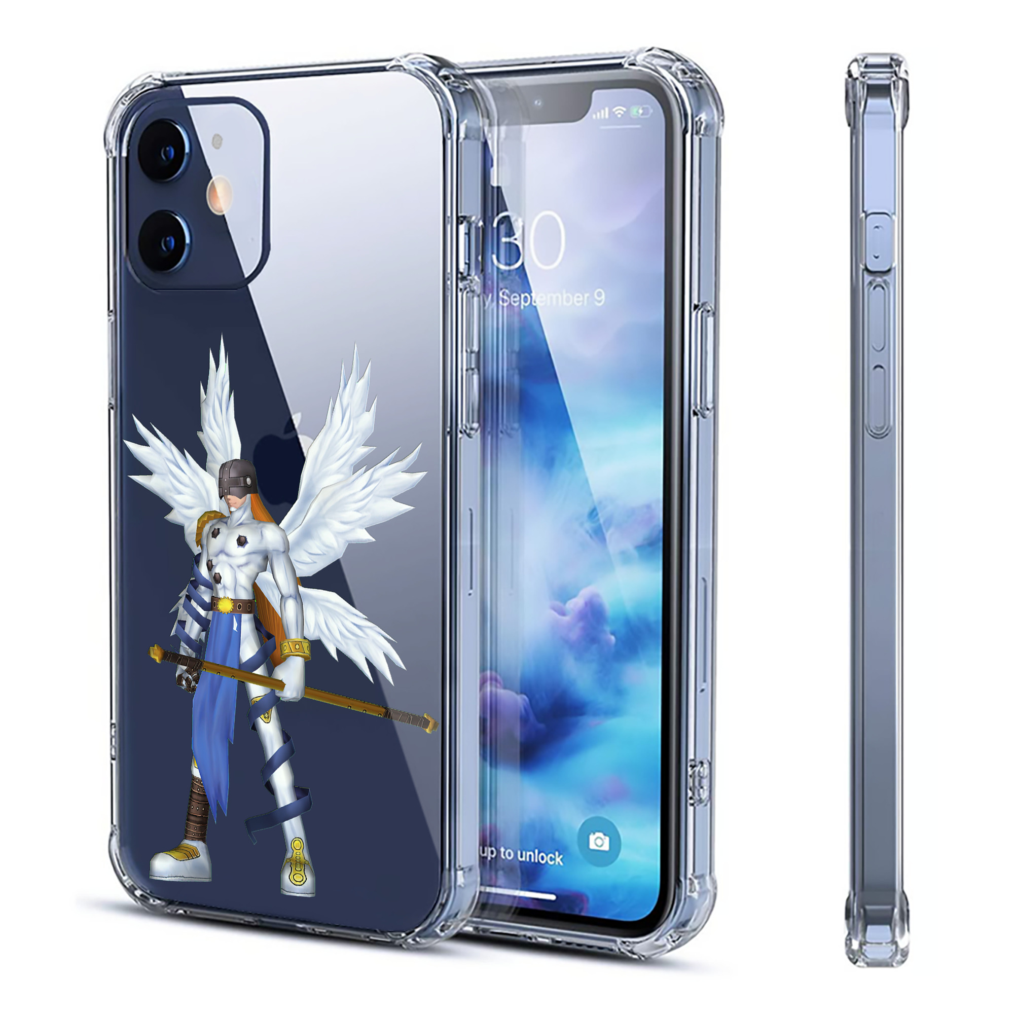 （画像用） Digimon デジタルモンスター/デジモン 【iPhone 12シリーズ対応】透明スマホケース（クリアソフトケース）
